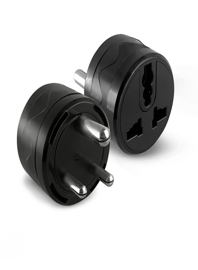 ام كي مقبس MX عالمي ثلاثي الأطراف، محول 5 أمبير إلى 5 أمبير، محول سفر 240 فولت، قابس تحويل دائري ثلاثي الأطراف ثنائي الأطراف قابل للدوران حتى 180 درجة، عبوة من قطعتين - Image 1